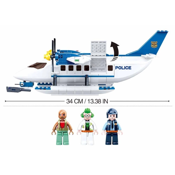 Конструктор Sluban Полиция: Воздушная погоня 380 деталей M38-B0826