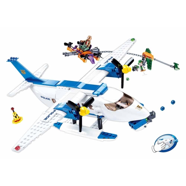 Конструктор Sluban Полиция: Воздушная погоня 380 деталей M38-B0826