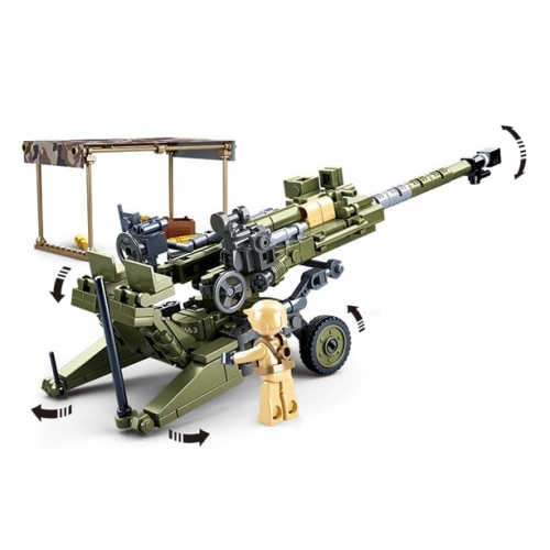 Конструктор Sluban ModelBricks M38-B0890 Військова гаубиця M777, 258 деталей