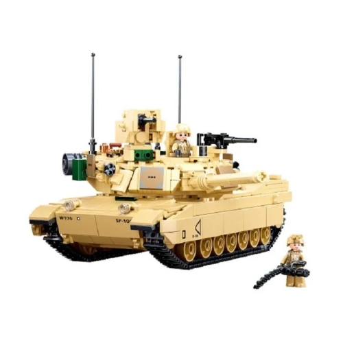 Конструктор SLUBAN Танк Abrams M1A2 781 деталь 2 мініфігурки M38-B0892