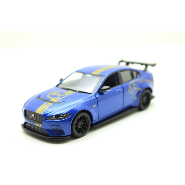 Металева машинка Kinsmart 1:38 Jaguar SV Project 8 Livery Edition KT5416WF, інерційна / Синій