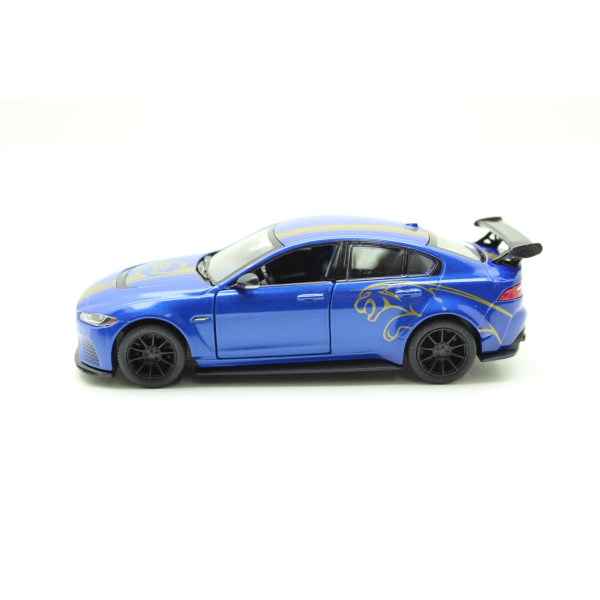 Металева машинка Kinsmart 1:38 Jaguar SV Project 8 Livery Edition KT5416WF, інерційна / Синій