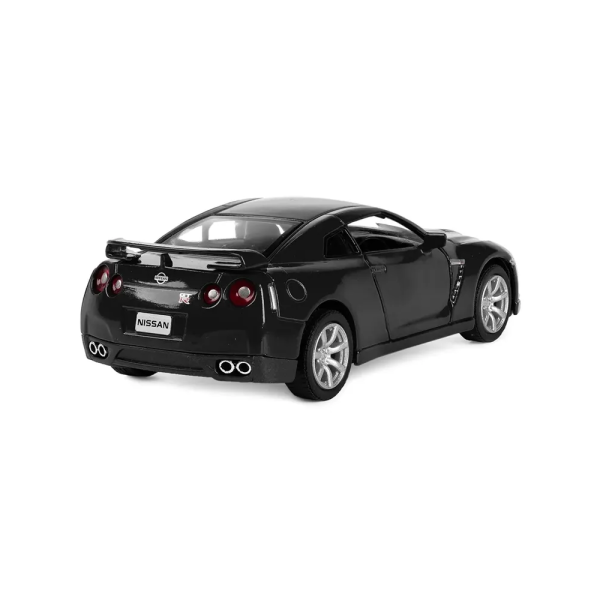 Металлическая машинка Kinsmart 1:36 2009 Nissan GT-R R35 инерционная, двери открываются KT5340W / Черный