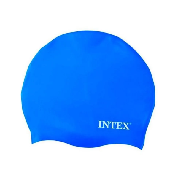Шапочка для плавания из силикона, от 8 лет, 55992 INTEX Синяя