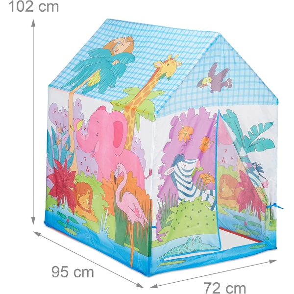 Детская игровая палатка 0640-2 "Домик, джунгли"