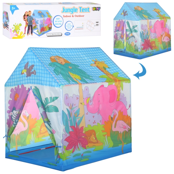 Детская игровая палатка 0640-2 "Домик, джунгли"