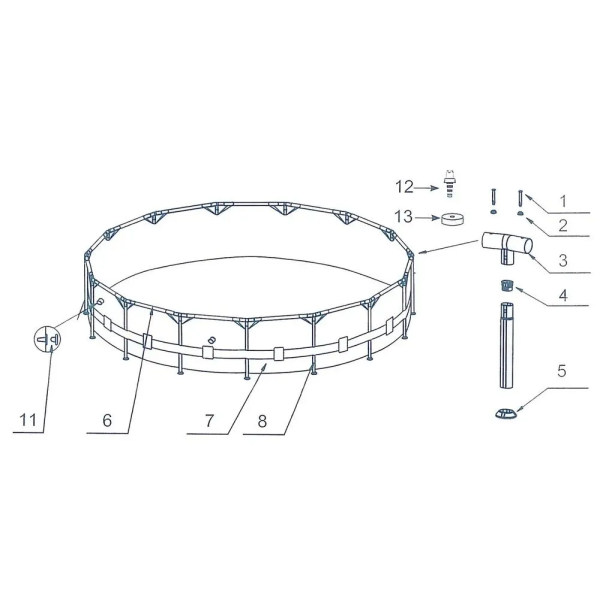 Басейн каркасний Intex Prism Frame 305x76см 26700NP