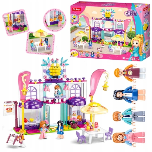 Конструктор Sluban Girl's Dream M38-B0972 Кафе кондитерська, 361 деталь