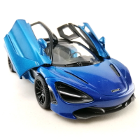 Машинка металлическая Kinsmart KT5403WG 1:36 McLaren MSO 720S инерционная, открывающаяся дверь / Синий