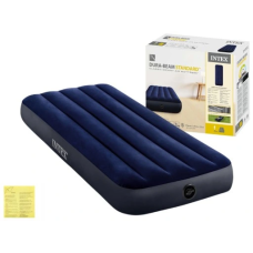 Матрац надувний Intex 64756 Classic Downy Airbed 76×191×25 см, велюровий, Fiber-Tech, одномісний