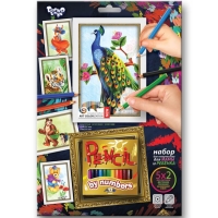 Творческий набор для раскрашивания карандашами по номерам PBN-01-04