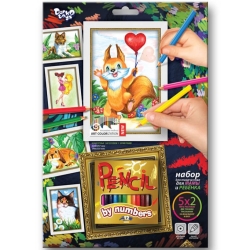 Творческий набор для раскрашивания карандашами по номерам PBN-01-06