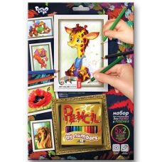 Творческий набор для раскрашивания карандашами по номерам PBN-01-09