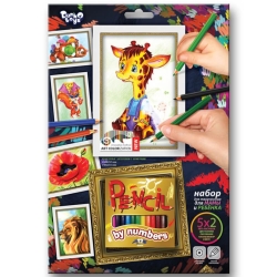 Творческий набор для раскрашивания карандашами по номерам PBN-01-09