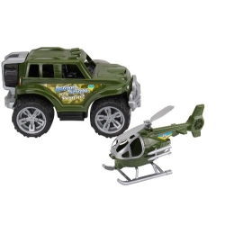 Іграшкова військова техніка - джип та вертоліт Технок 9130