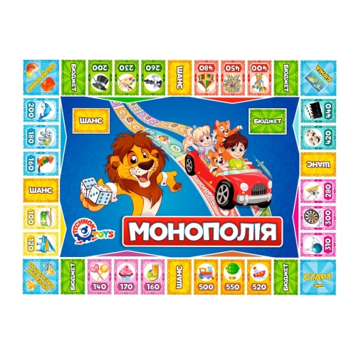 Настольная экономическая игра Детская Монополия ТехноК (арт. 0755)