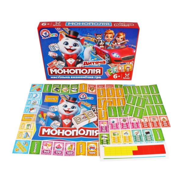 Настольная экономическая игра Детская Монополия ТехноК (арт. 0755)