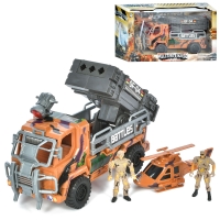 Набір з транспортом 1828-110E машина 32см, гелікоптер (звук, світло), солдати, в кор-ці, 45-24,5-15см