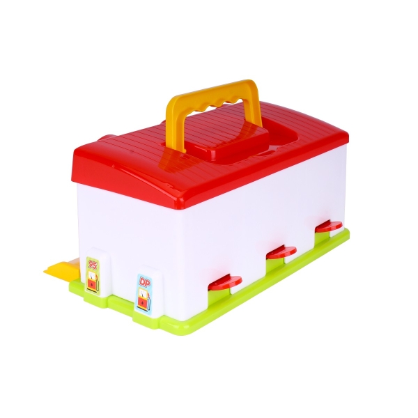 Гараж с машинками с подъемными воротами 8416