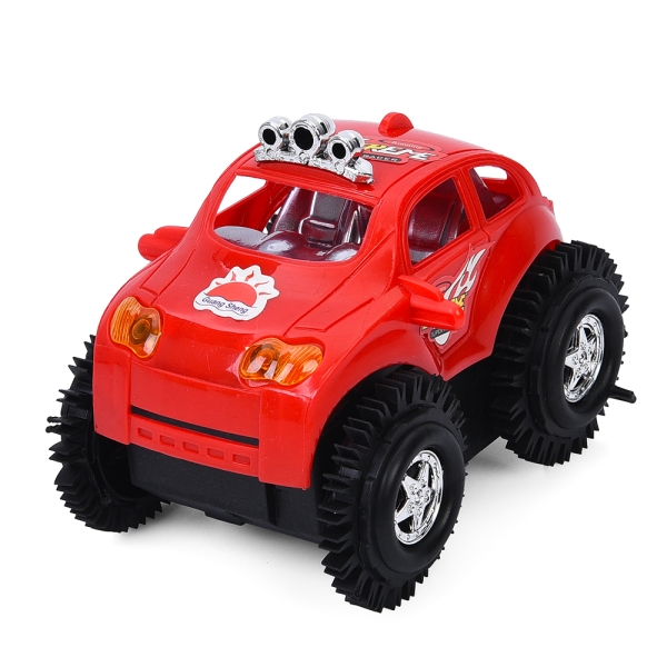 Трюковая машинка-перевертыш 3311 J с резиновыми колесами, 11.5 см трюковой внедорожник на батарейках