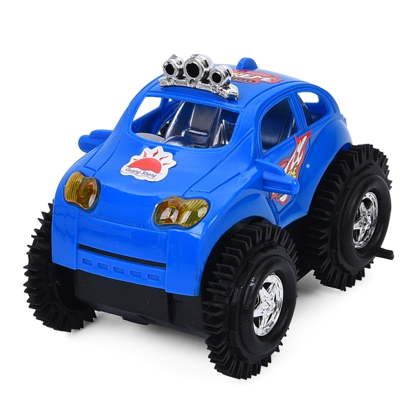 Трюковая машинка-перевертыш 3311 J с резиновыми колесами, 11.5 см трюковой внедорожник на батарейках