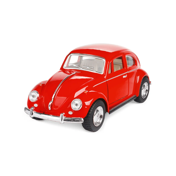 Машинка металева Kinsmart KT5057W 1:32 1967 Volkswagen Classical Beetle (Жук) інерційна, двері відчиняються / Червоний