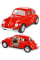 Машинка металева Kinsmart KT5057W 1:32 1967 Volkswagen Classical Beetle (Жук) інерційна, двері відчиняються / Червоний