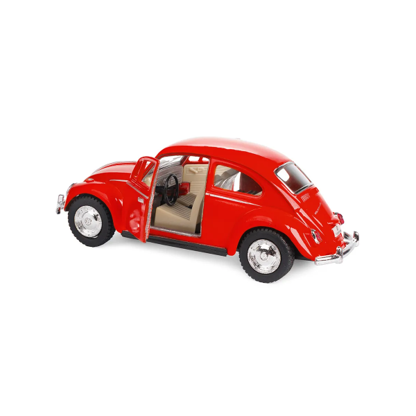 Машинка металева Kinsmart KT5057W 1:32 1967 Volkswagen Classical Beetle (Жук) інерційна, двері відчиняються / Червоний