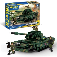 Конструктор IBLOCK "АРМИЯ Танк Т-72" ЗСУ 899 деталей PL-921-392
