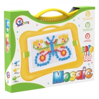 Мозаика 7 ТехноК (арт. 2100) — набор 300 фишек разного размера (9, 13, 18 мм) в кейсе