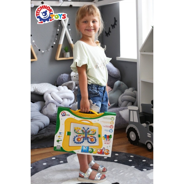 Мозаика 7 ТехноК (арт. 2100) — набор 300 фишек разного размера (9, 13, 18 мм) в кейсе