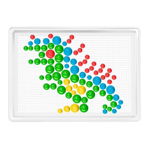 Мозаика 7 ТехноК (арт. 2100) — набор 300 фишек разного размера (9, 13, 18 мм) в кейсе