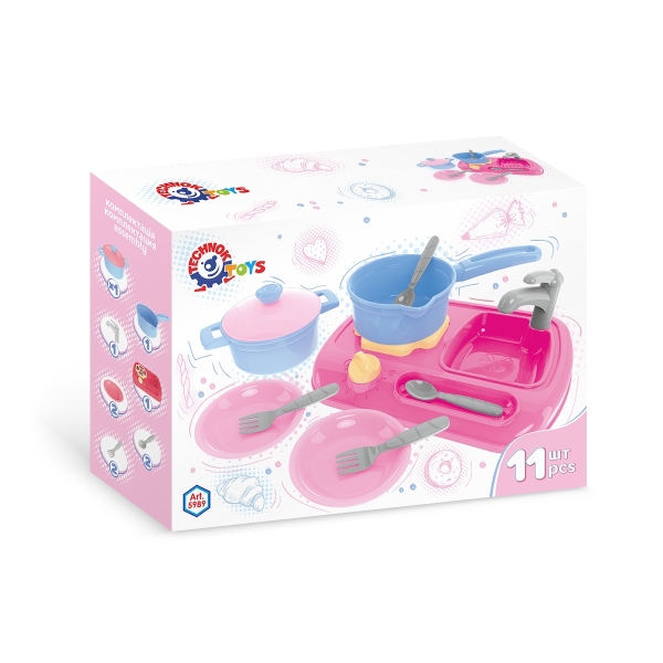 Іграшка "Кухня з набором посуду ТехноК", арт.5989