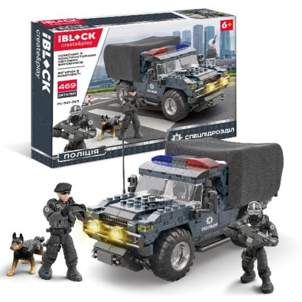 Конструктор Спецпідрозділ Поліції від IBLOCK (PL-921-353)