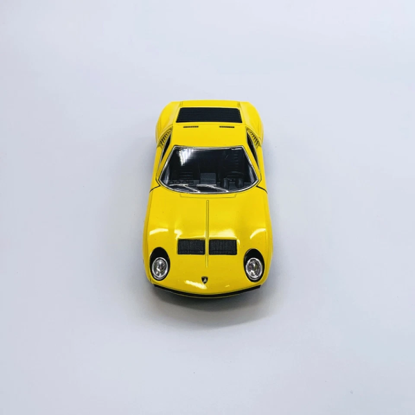 Машинка металева Kinsmart KT5390W 1:34 1971 Lamborghini Miura P400 SV інерційна, двері відчиняються / Жовтий