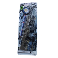 Автомат 6688-1,43см,мішень, м'які кулі-присоски 3шт, на листі 53-18,5-4см