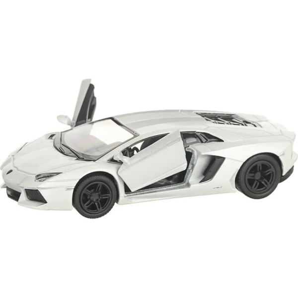 Машинка Kinsmart 1:38 Lamborghini Aventador LP 700-4 металева інерційна (Білий) KT5355W