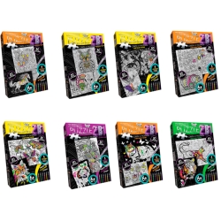 Пазл Антистрес розмальовка мікс видів 2в1, Danko Toys AM3020-01-01-16