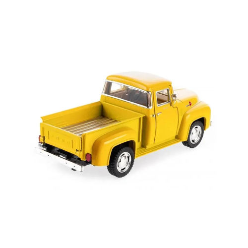 Металлическая инерционная машинка Kinsmart 1:38 Ford F-100 Pickup 1956, модель KT5385W, жёлтого цвета