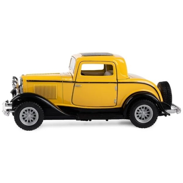 Машинка KT 5332 W метал 1932 Ford 3-Window Coupe Колір жовтий