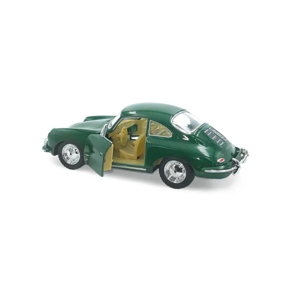 Металлическая инерционная машинка Porsche 356 B Carrera 2 Kinsmart 1:32, зеленая (KT5398W)