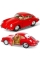 Машинка металлическая Porsche 356 B Carrera 2 Kinsmart 1:32 инерционная KT5398W цвет красный