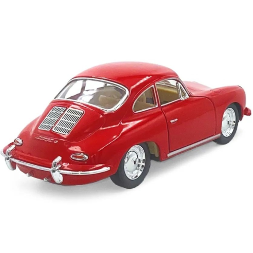 Машинка металлическая Porsche 356 B Carrera 2 Kinsmart 1:32 инерционная KT5398W цвет красный