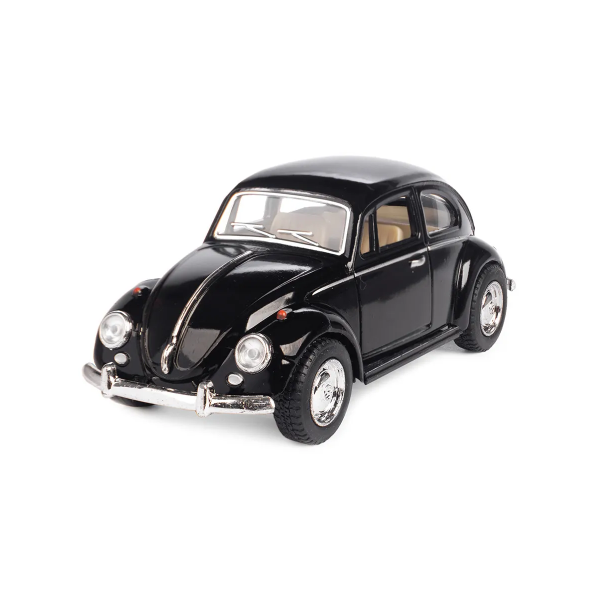 Машинка металева Kinsmart KT5057W 1:32 1967 Volkswagen Classical Beetle (Жук) інерційна, двері відчиняються / Чорний