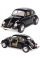 Машинка металева Kinsmart KT5057W 1:32 1967 Volkswagen Classical Beetle (Жук) інерційна, двері відчиняються / Чорний