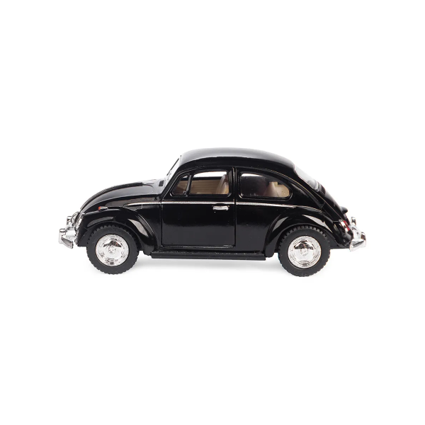 Машинка металева Kinsmart KT5057W 1:32 1967 Volkswagen Classical Beetle (Жук) інерційна, двері відчиняються / Чорний