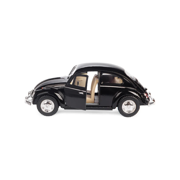 Машинка металева Kinsmart KT5057W 1:32 1967 Volkswagen Classical Beetle (Жук) інерційна, двері відчиняються / Чорний