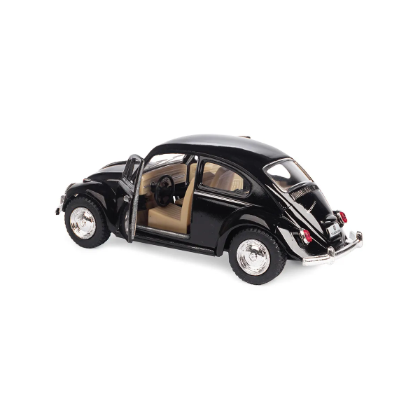 Машинка металева Kinsmart KT5057W 1:32 1967 Volkswagen Classical Beetle (Жук) інерційна, двері відчиняються / Чорний