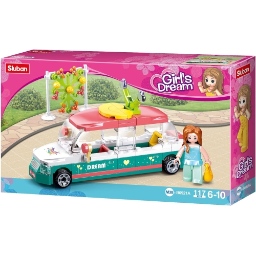 Комплект конструкторів Sluban Girls Dream M38-B0921ABCD серія Транспорт, 4 в 1 (461 деталь)