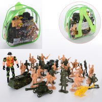Солдати в наборах CY4149B-B  26шт-12см, військова техніка4шт, в рюкзаку,17-17-6см
